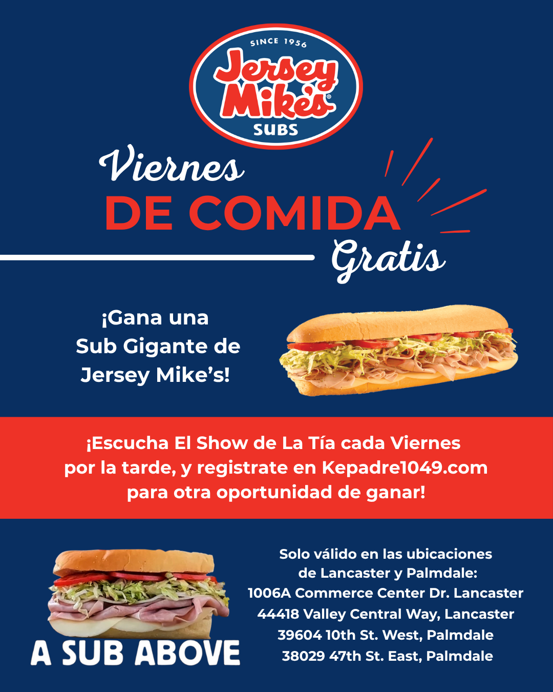Viernes de Comida Gratis